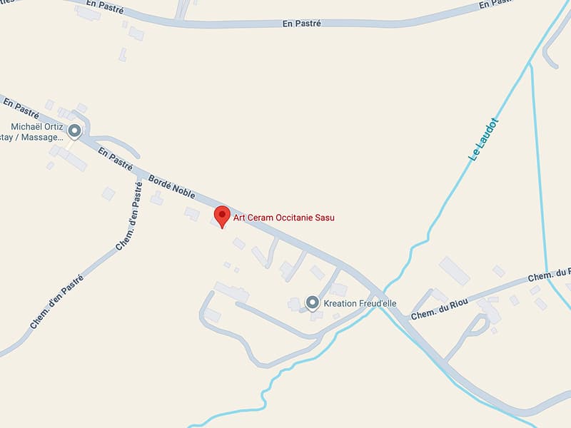 Art Ceram Occitanie Sasu : Carte et Localisation Carte routière localisant Art Ceram Occitanie Sasu près de Bordé Noble, Chemin d'en Pastré, et Kreation Freud'elle.